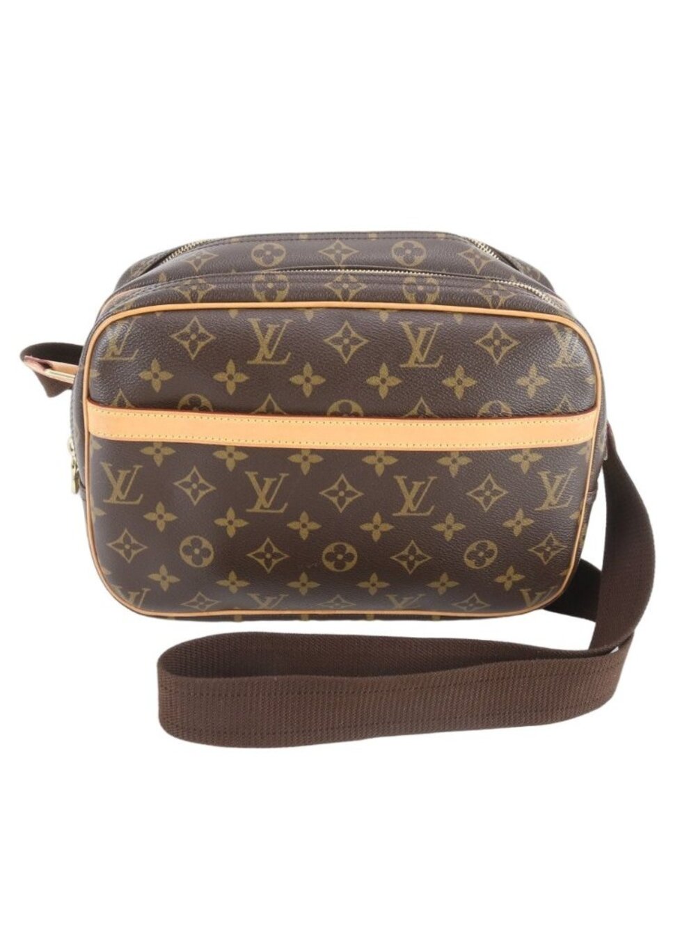 ★SOLD★ Louis Vuitton Monogram Reporter PM Leather Shoulder Bag Crossbody Rbe - Picture 1 of 9